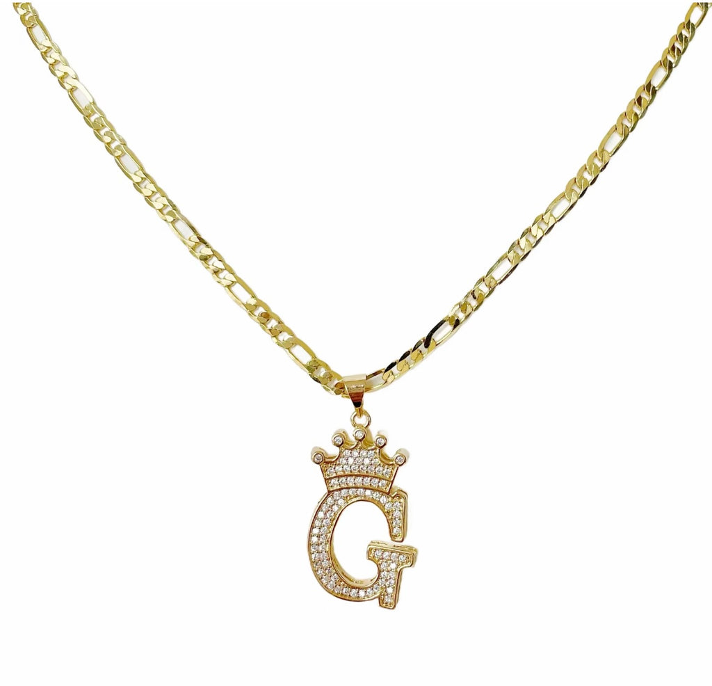 Gold Initial Necklace Jewellery
