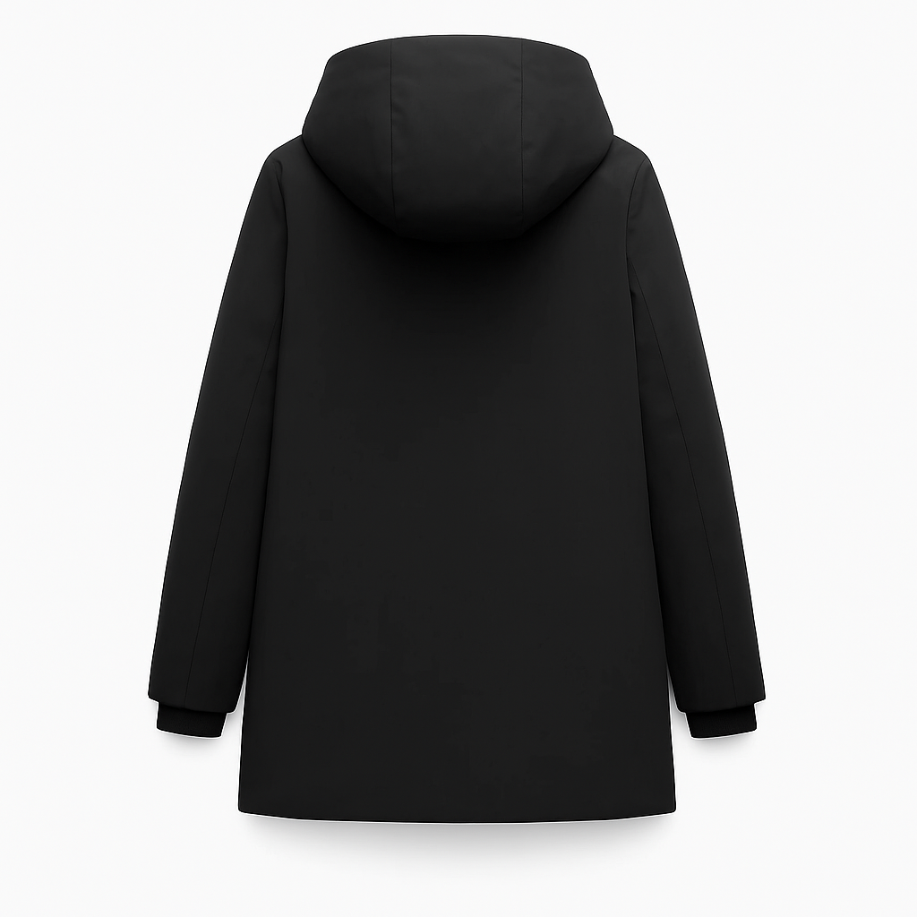 Black Water & Windproof Jacket - Long